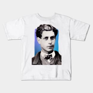 French Poet Comte de Lautréamont illustration Kids T-Shirt